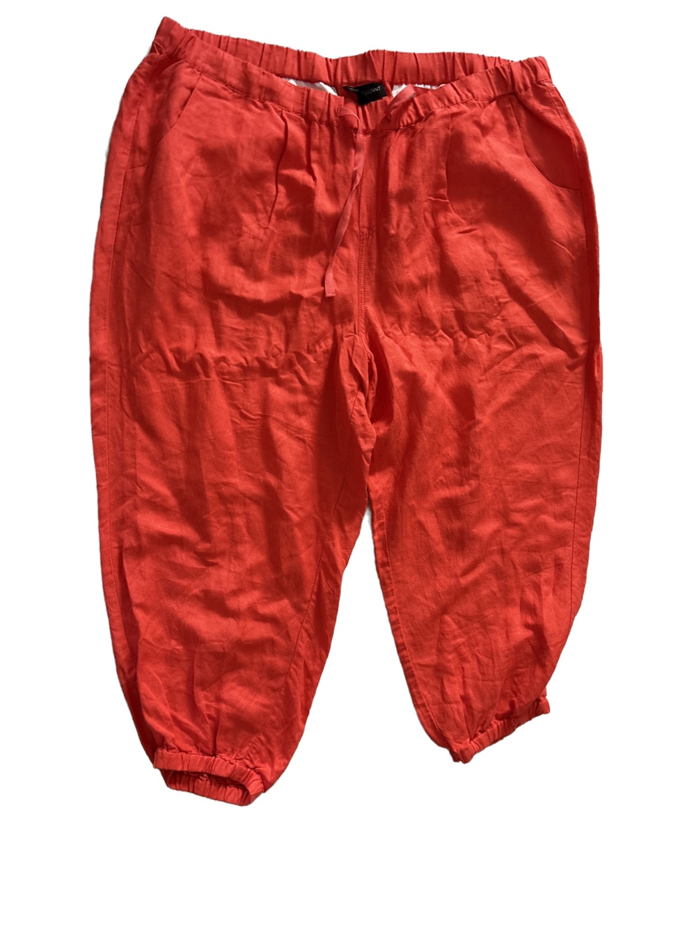 Bright Orange Linen Pants